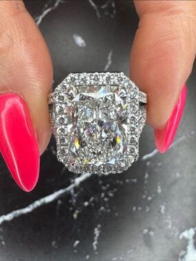Radiant Cut 7 Carat Total IGI Certified E Color VVS2 Clarity Lab Diamond Size 5